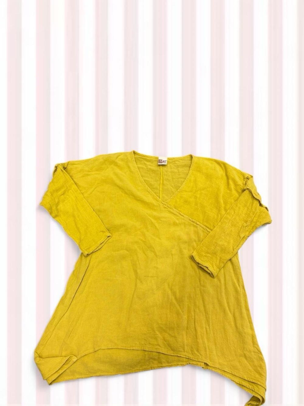 Oh My Gauze! V-Neck Tunic in Mustard